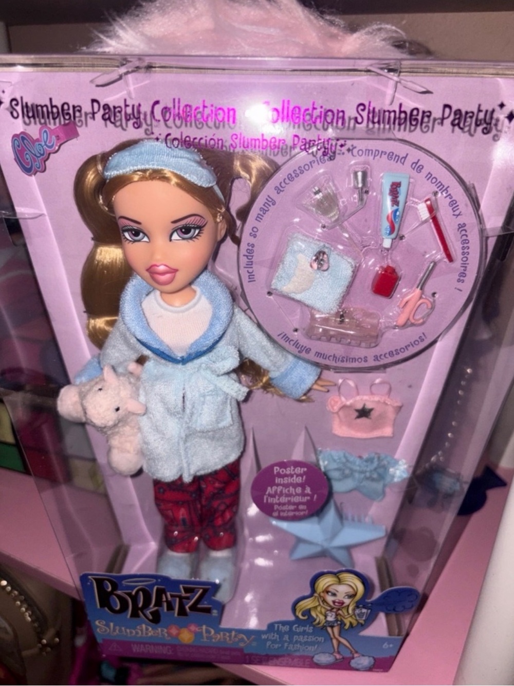 NIB Bratz Slumber Party Cloe Bratz Doll Mix N Match Sleepover Set Fall 26 #032